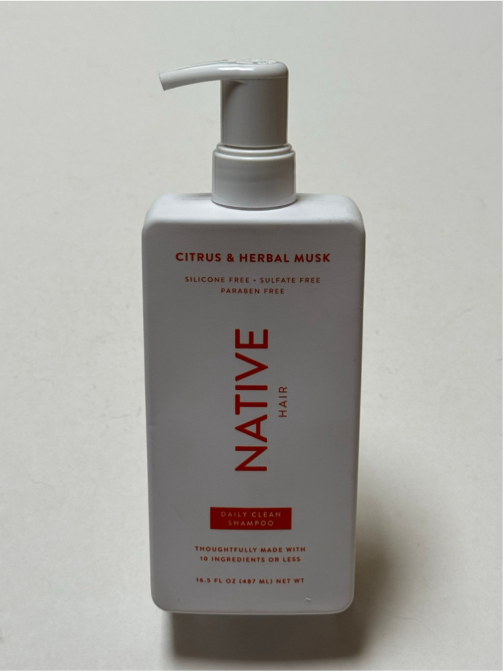 Native Hair Citrus & Herbal Musk Daily Clean Shampoo 16.5 fl oz NEW